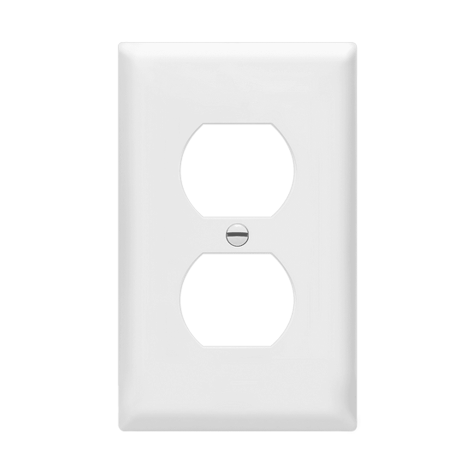 Enerlites 8821-W – Unbreakable Duplex Outlet Wall Plate Cover – 1 Gang White
