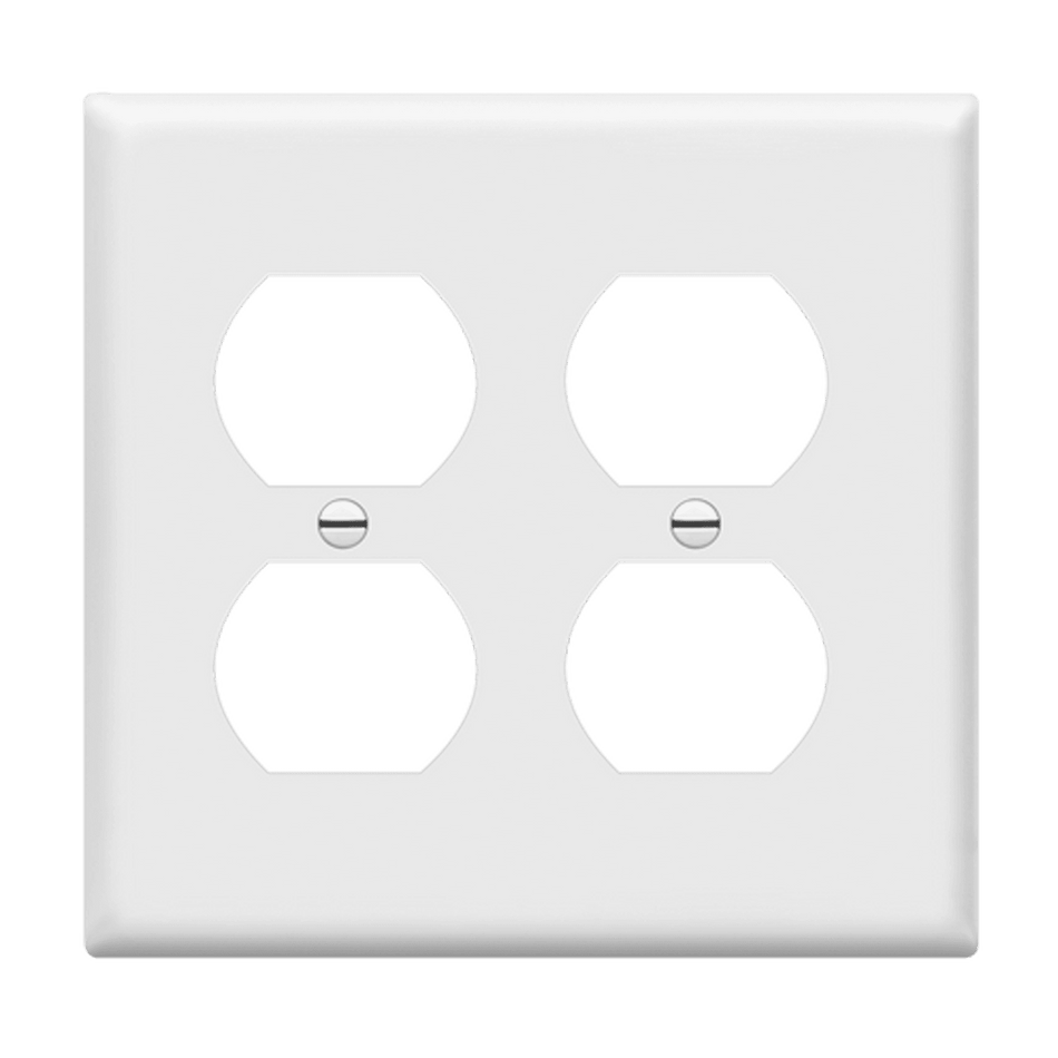 Enerlites 8822-W – Unbreakable Duplex Outlet Wall Plate Cover – 2 Gang White