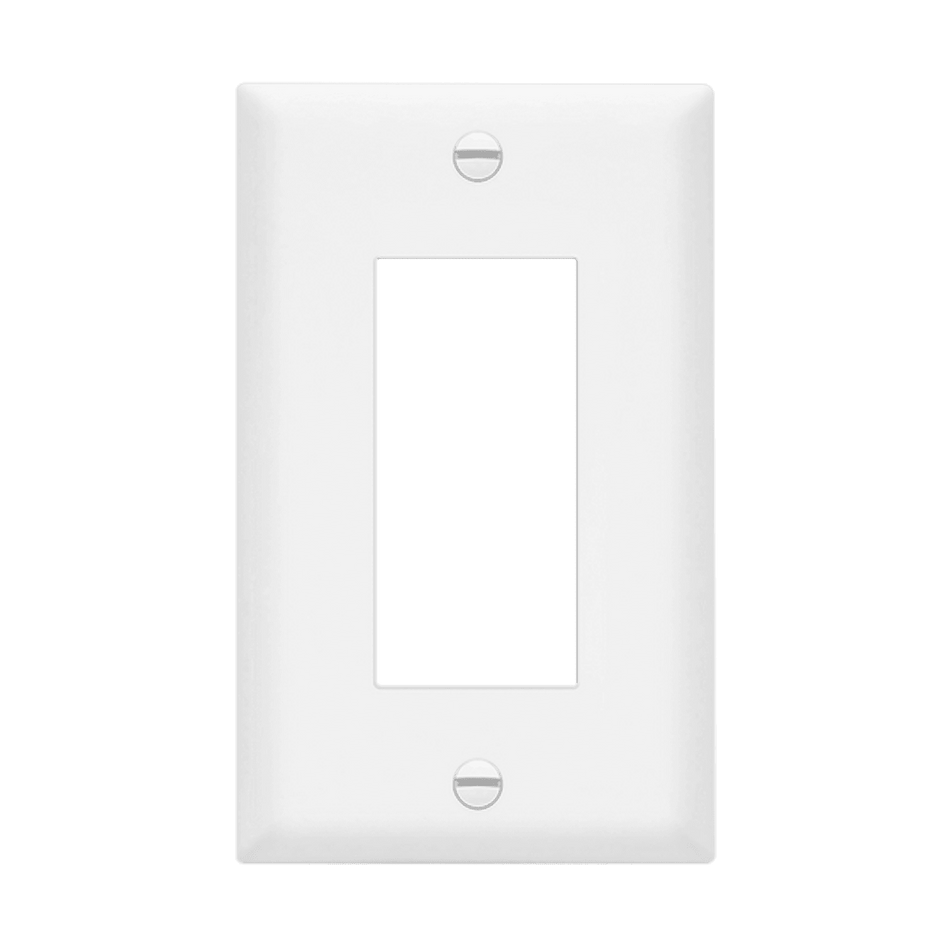 Enerlites 8831M-W – Unbreakable Decorator / GFCI Wall Plate Cover – 1 Gang White - Mid Size