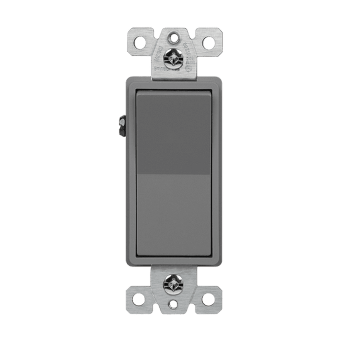 Enerlites 91200-GY - Commercial Grade 20A Decorator Switch, Single Pole - Gray