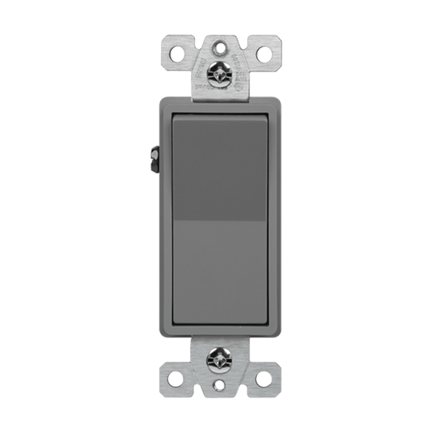 Enerlites 91200-GY - Commercial Grade 20A Decorator Switch, Single Pole - Gray