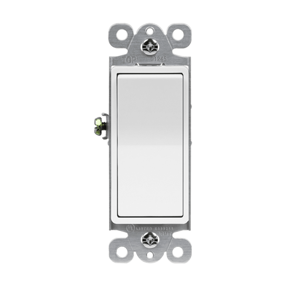Enerlites 91245-W - Commercial Grade 15A Momentary Contact Decorator Switch - White