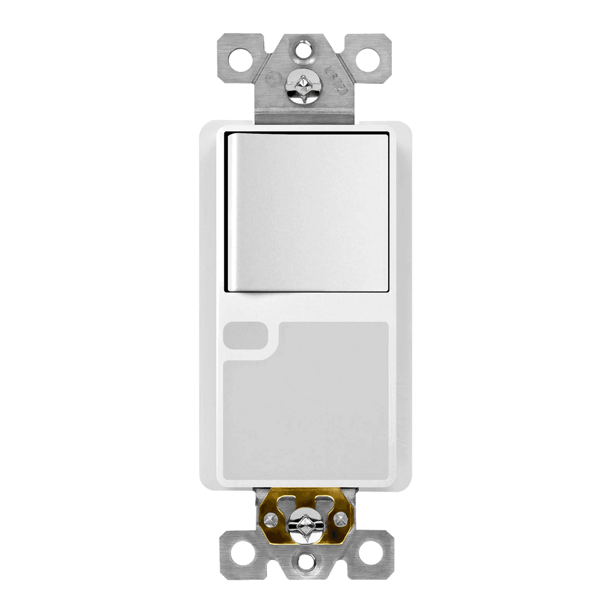 Enerlites 93150-GL-W - Residential Grade Decorator Switch, Three-Way with Guide Light - White