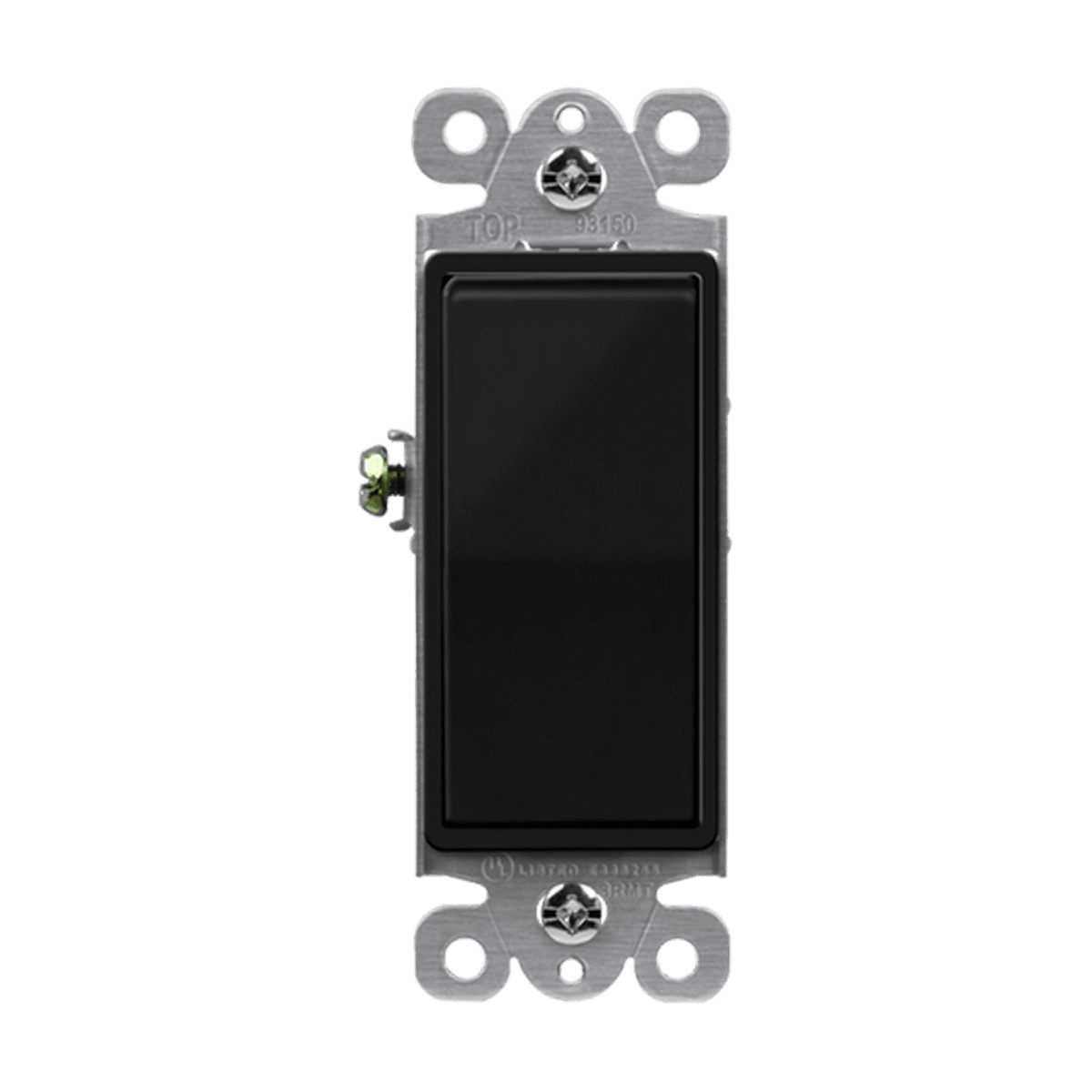 Enerlites 93150-BK - Residential Grade Decorator Switch, Three-Way - Black