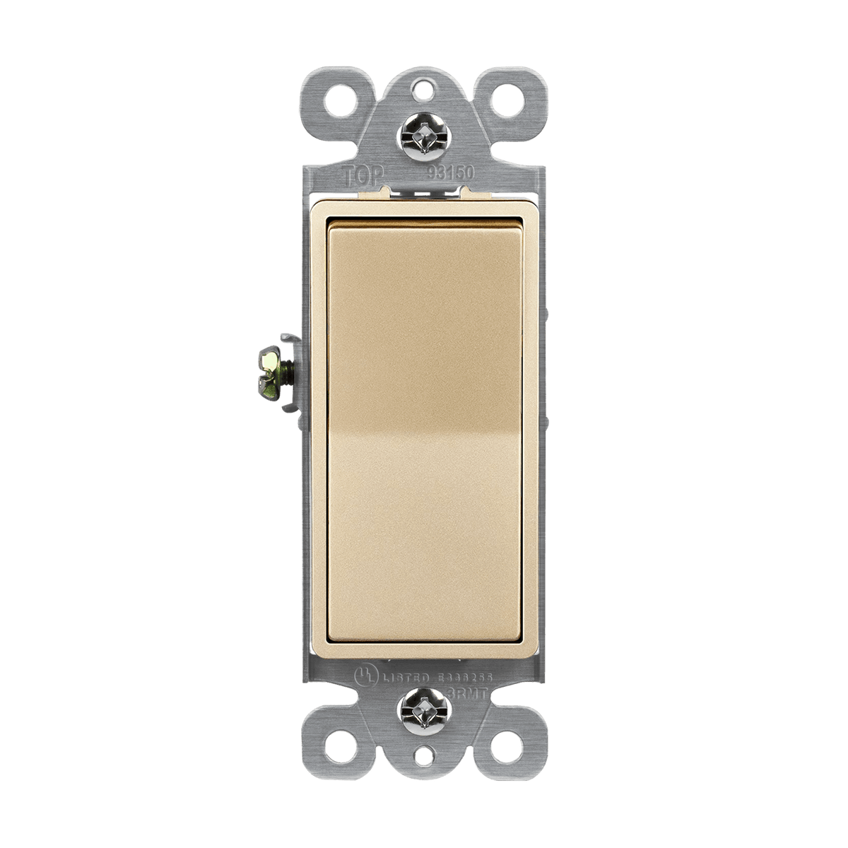 Enerlites 93150-GD - Residential Grade Decorator Switch, Three-Way - Gold