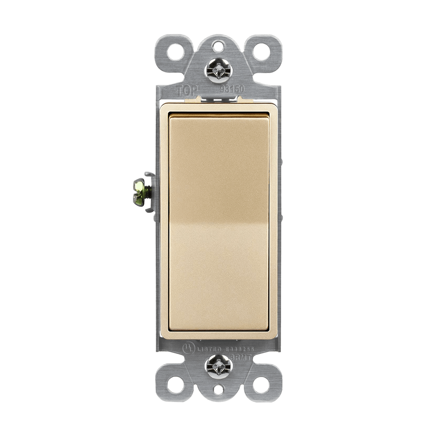 Enerlites 93150-GD - Residential Grade Decorator Switch, Three-Way - Gold