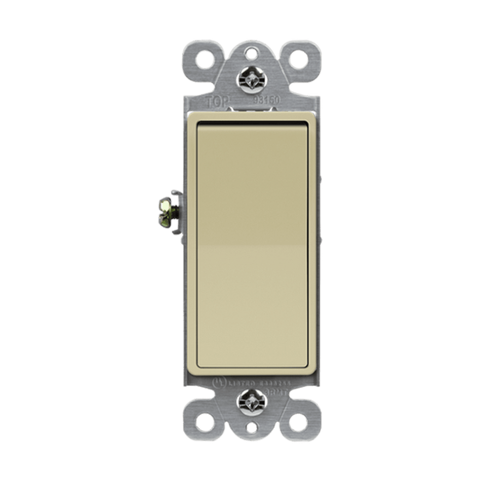 Enerlites 93150-I - Residential Grade Decorator Switch, Three-Way - Ivory