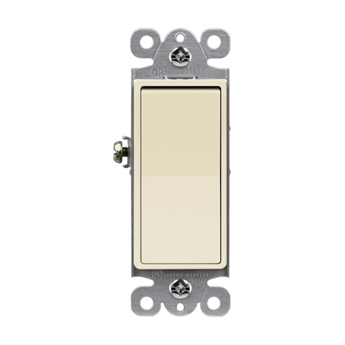 Enerlites 93150-LA - Residential Grade Decorator Switch, Three-Way - Light Almond