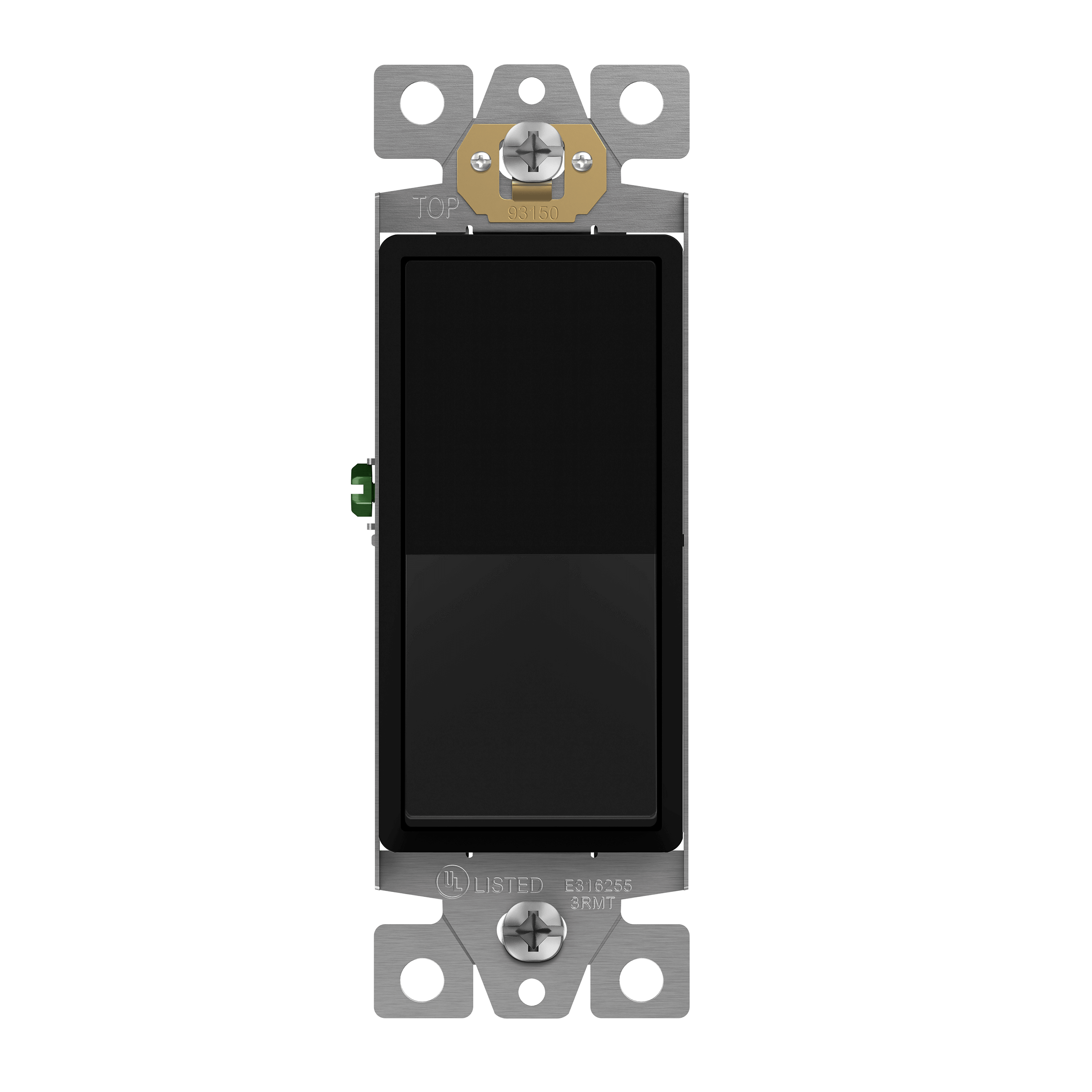Enerlites 93150-MBK - Matte Finish Residential Grade Decorator Switch, Three-Way - Black