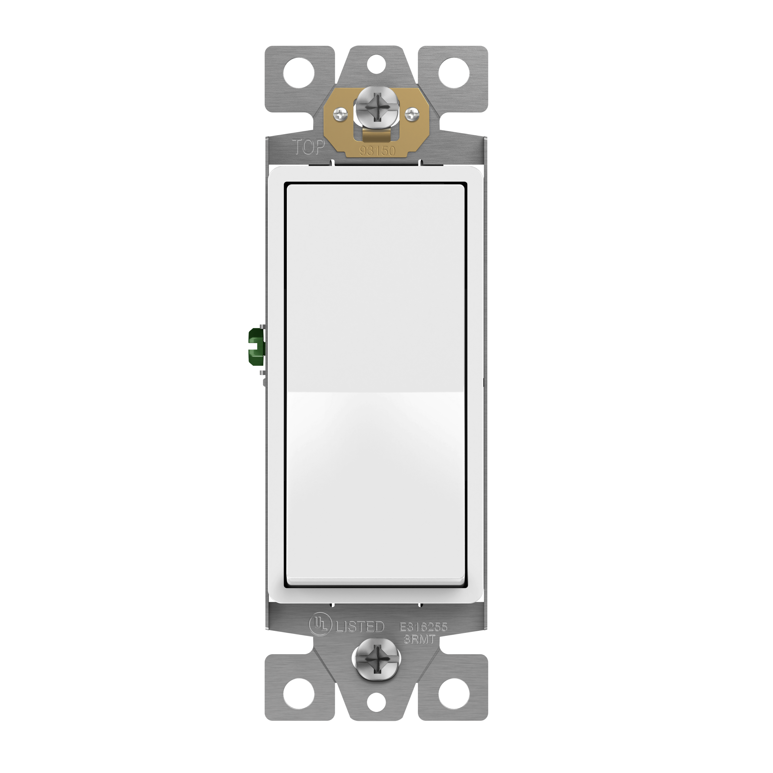 Enerlites 93150-MW - Matte Finish Residential Grade Decorator Switch, Three-Way - White