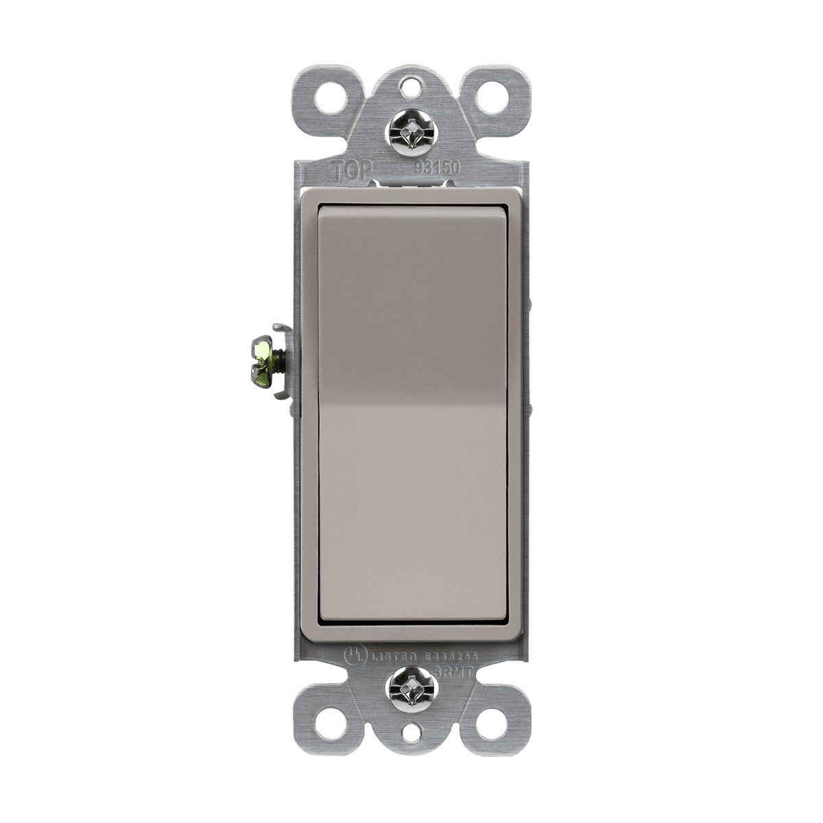 Enerlites 93150-NK - Residential Grade Decorator Switch, Three-Way - Nickel