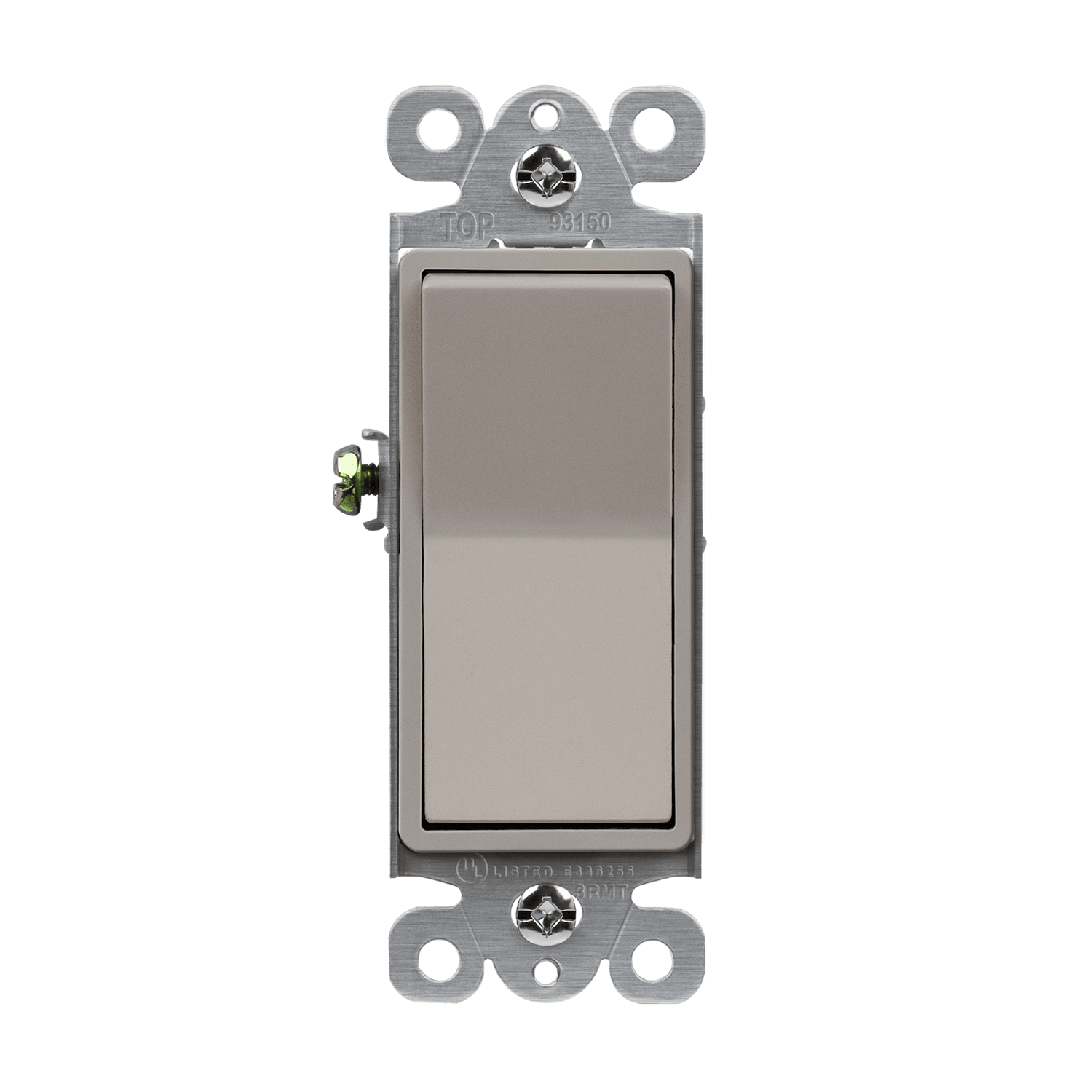 Enerlites 93150-NK - Residential Grade Decorator Switch, Three-Way - Nickel