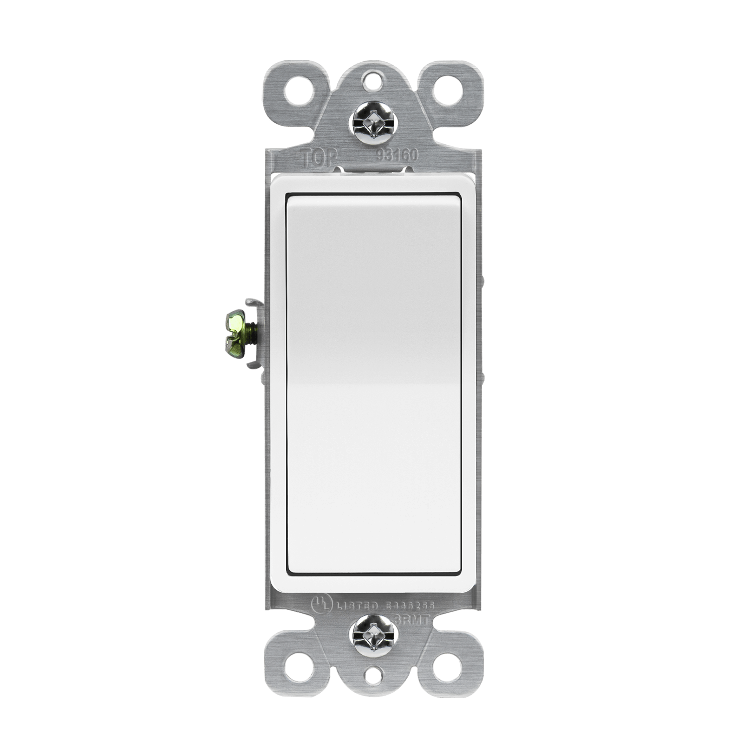 Enerlites 93160-W - Residential Grade Decorator Switch with Back Light, Three-Way - White