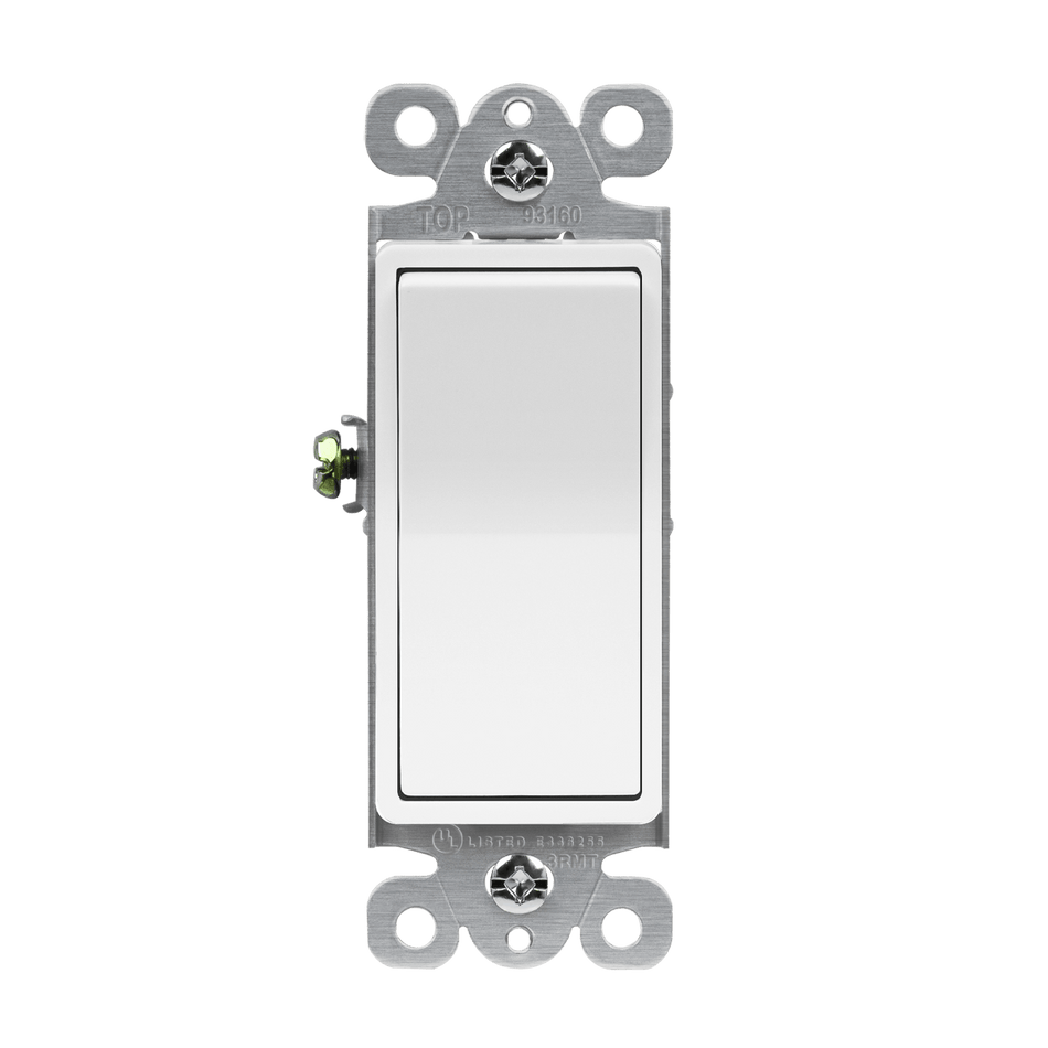 Enerlites 93160-W - Residential Grade Decorator Switch with Back Light, Three-Way - White