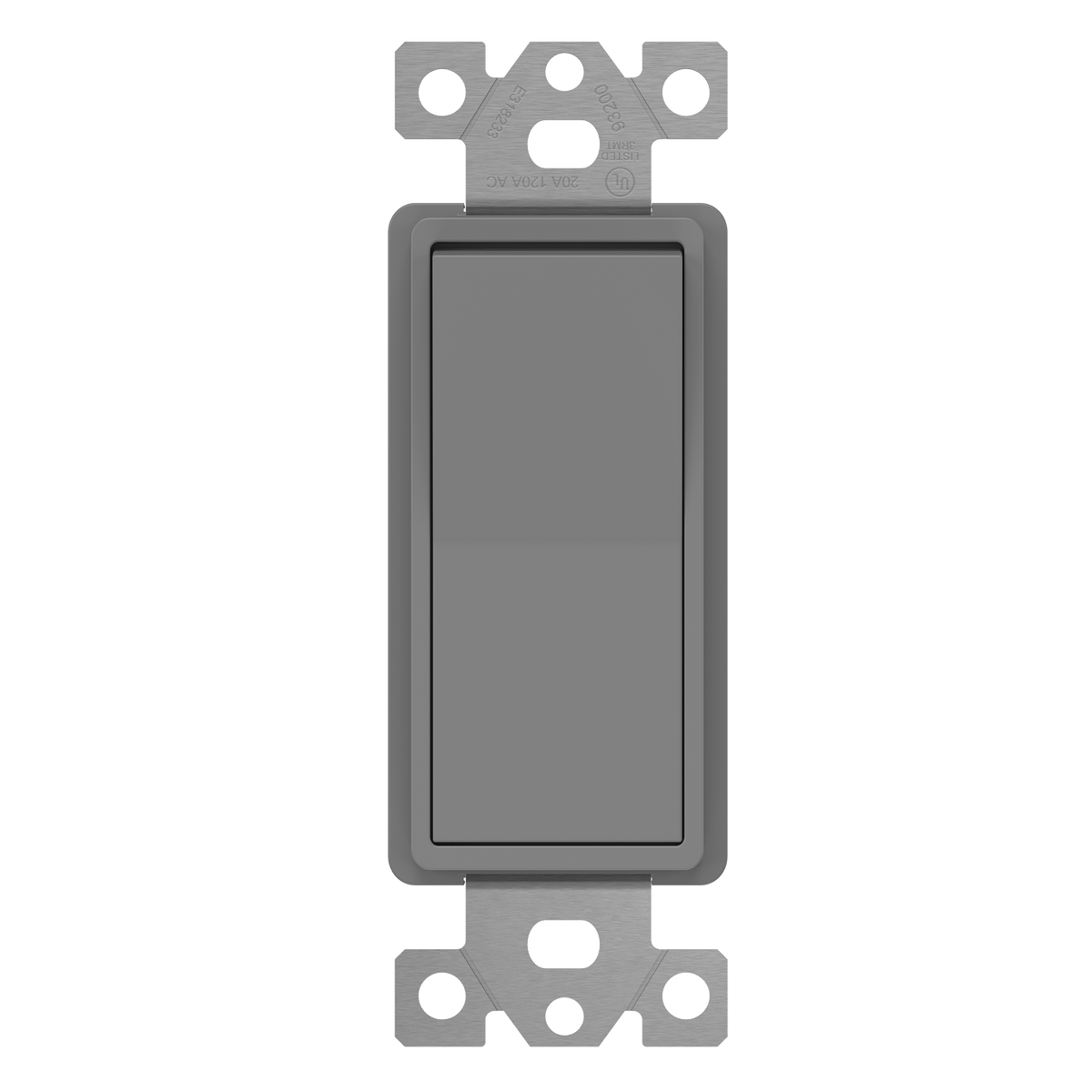 Enerlites 93200-GY - Commercial Grade 20A Decorator Switch, Three-Way - Gray