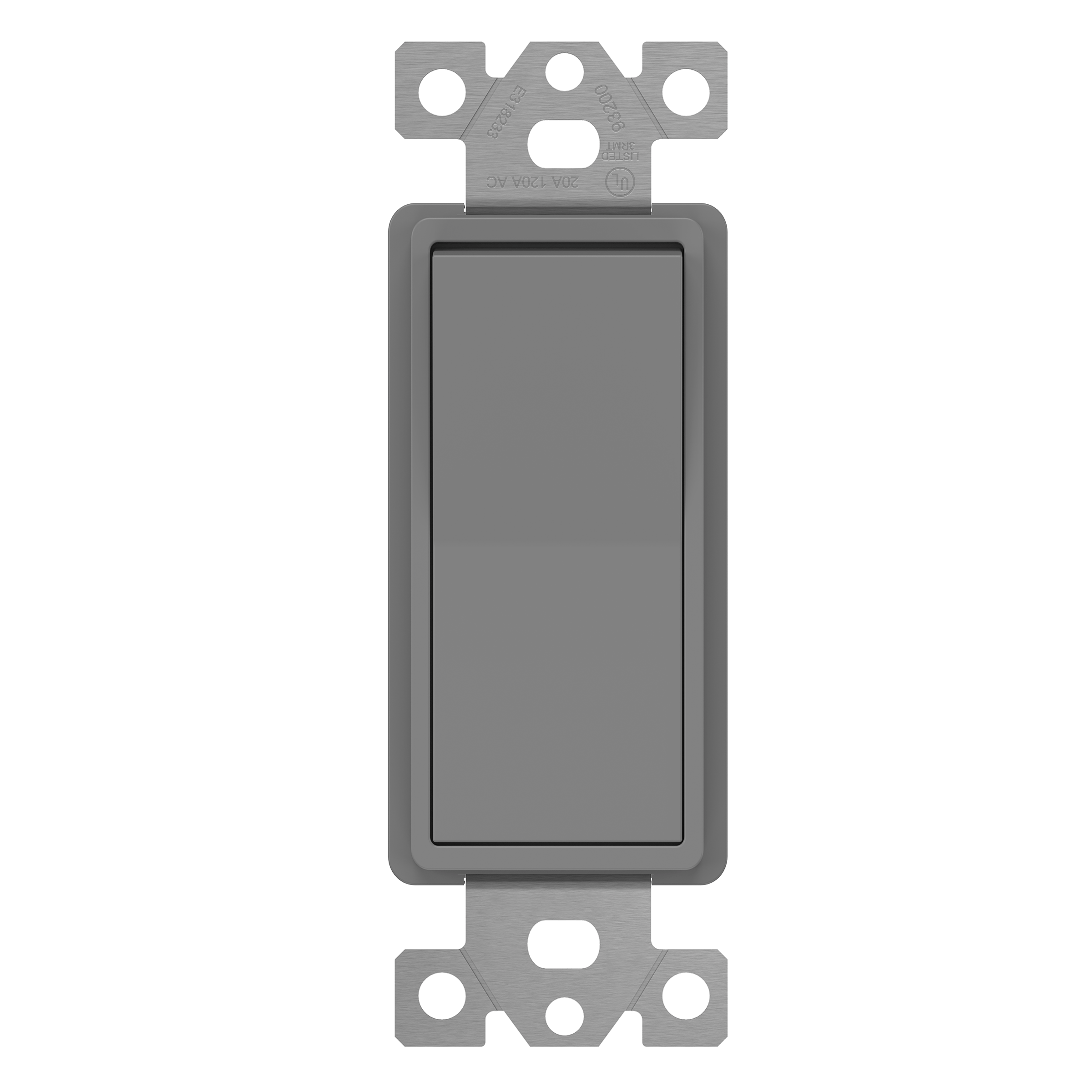 Enerlites 93200-GY - Commercial Grade 20A Decorator Switch, Three-Way - Gray
