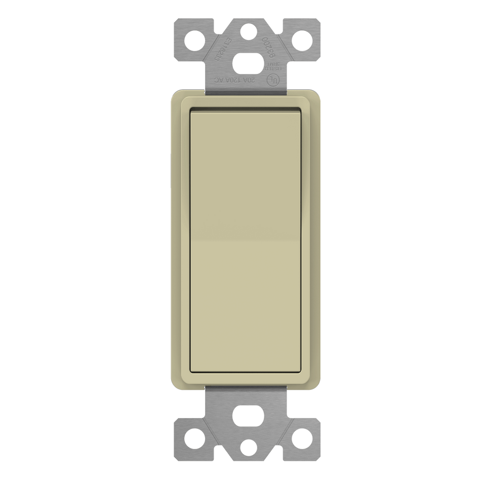 Enerlites 93200-I - Commercial Grade 20A Decorator Switch, Three-Way - Ivory