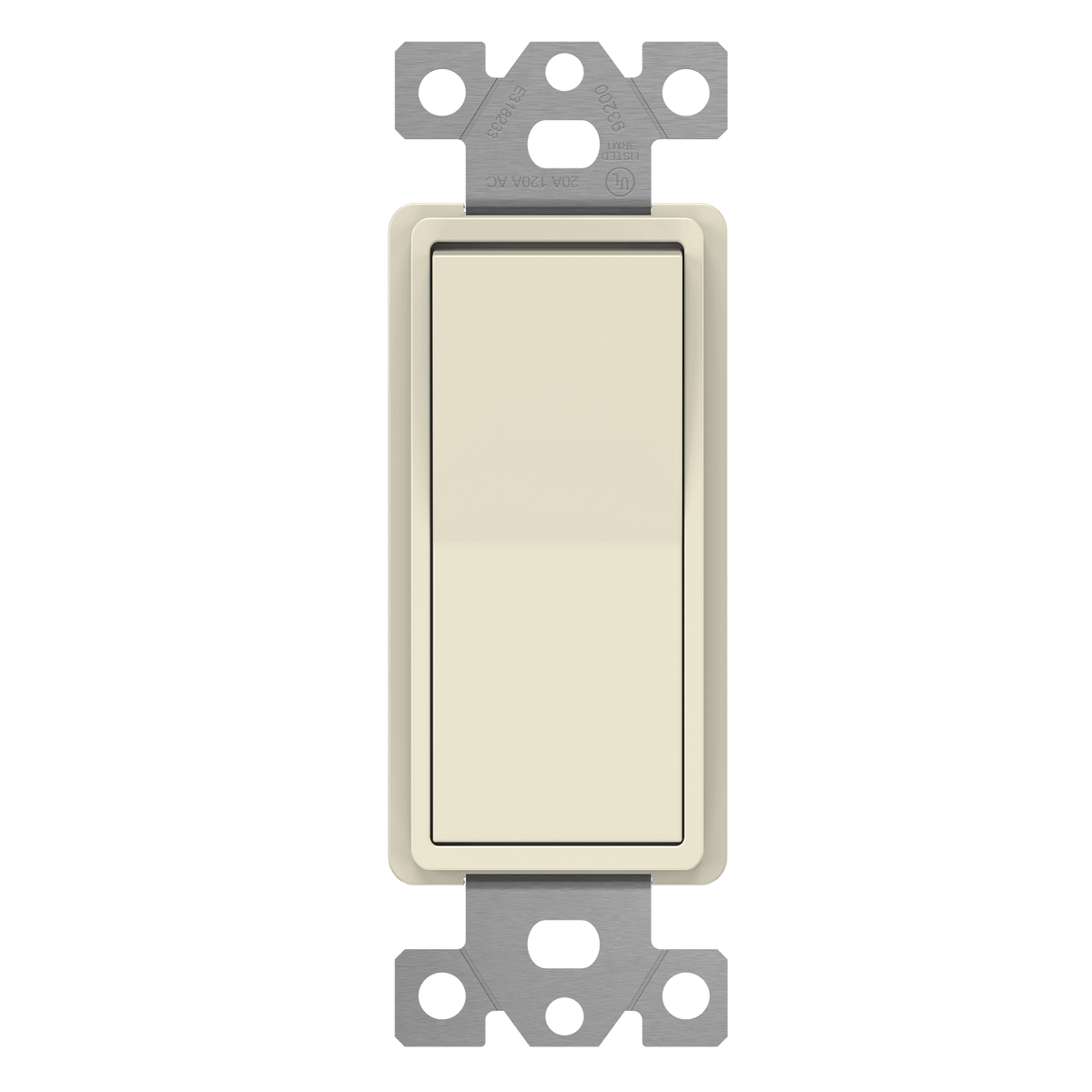 Enerlites 93200-LA - Commercial Grade 20A Decorator Switch, Three-Way - Light Almond