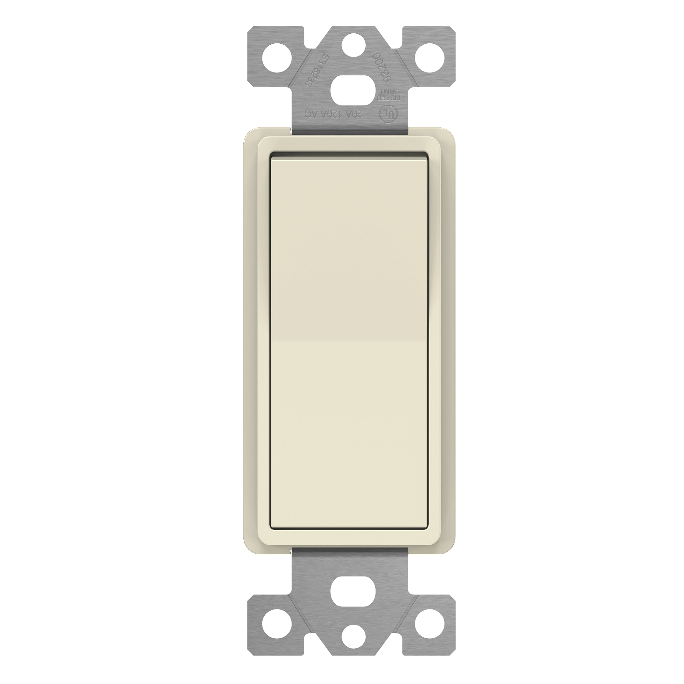 Enerlites 93200-LA - Commercial Grade 20A Decorator Switch, Three-Way - Light Almond