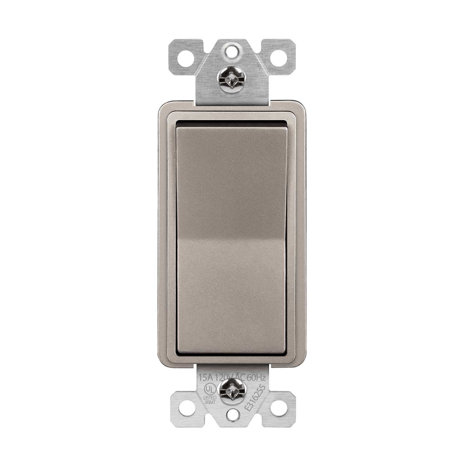 Enerlites 94150-NK - Residential Grade Decorator Switch, Four-Way - Nickel
