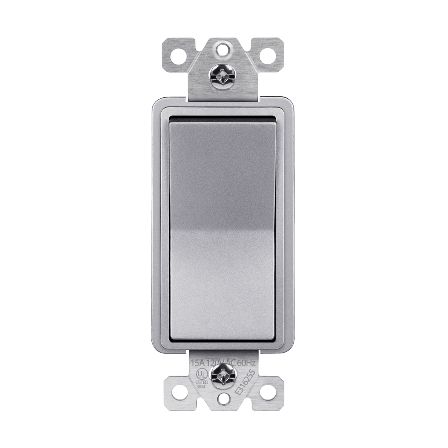 Enerlites 94150-SV - Residential Grade Decorator Switch, Four-Way - Silver