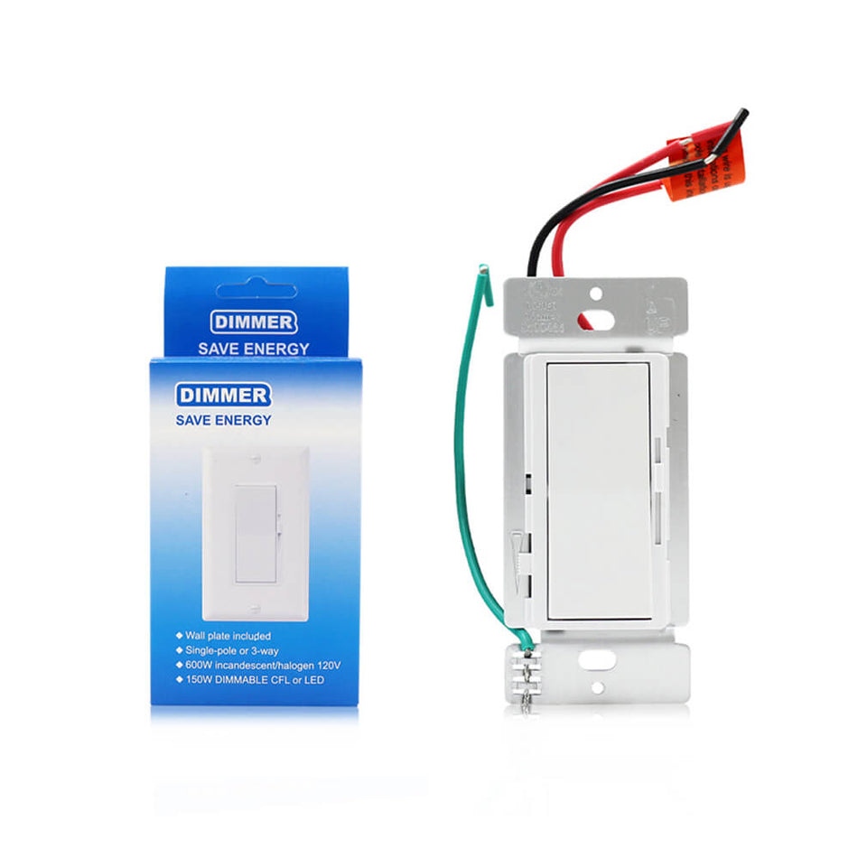 Decora Dimmer Light Switch – Single Pole / 3-Way – LED / Incandescent / CFL UL Listed