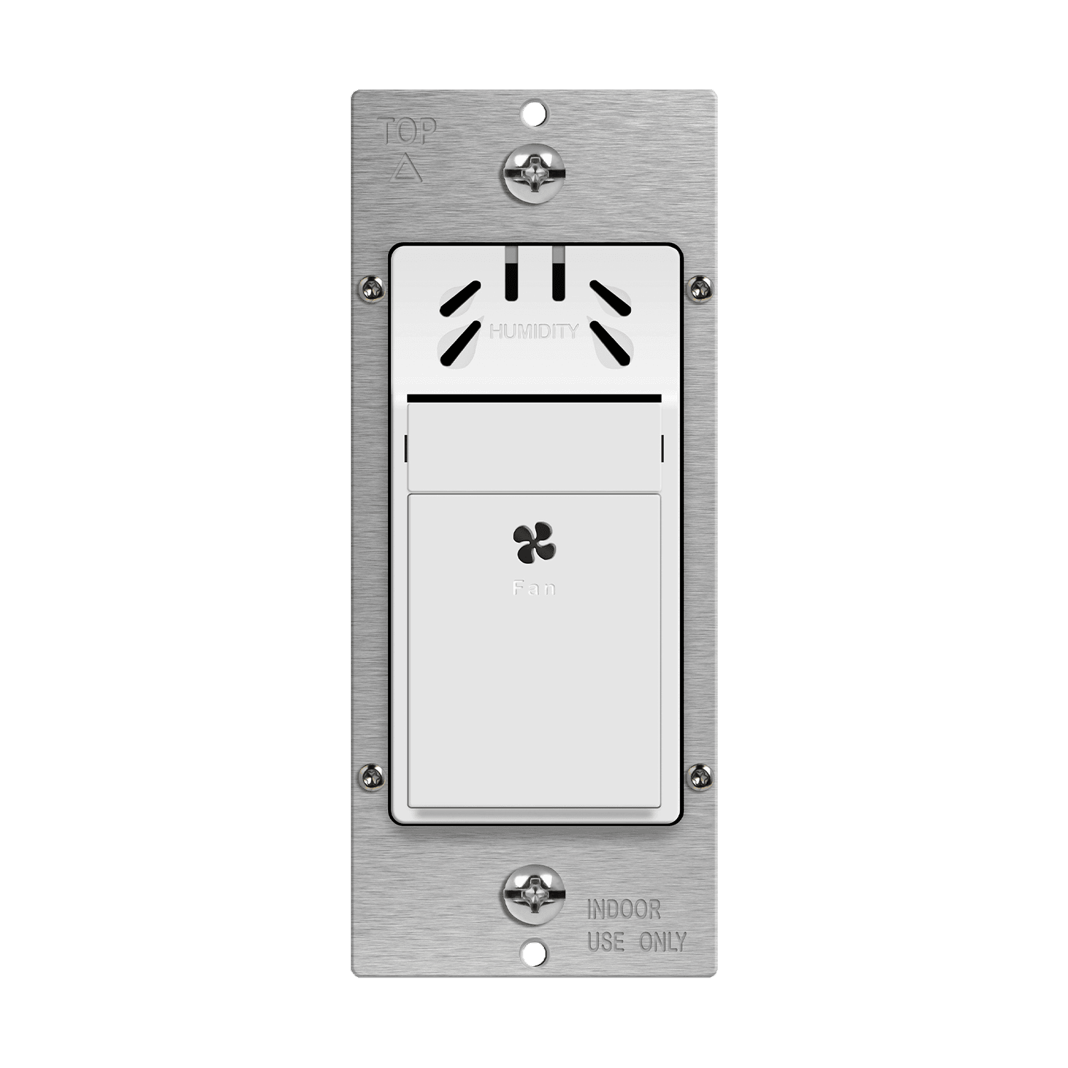 Enerlites DWHS-W - Humidity Sensor Wall Switch, Neutral Wire Required, Single Pole - White