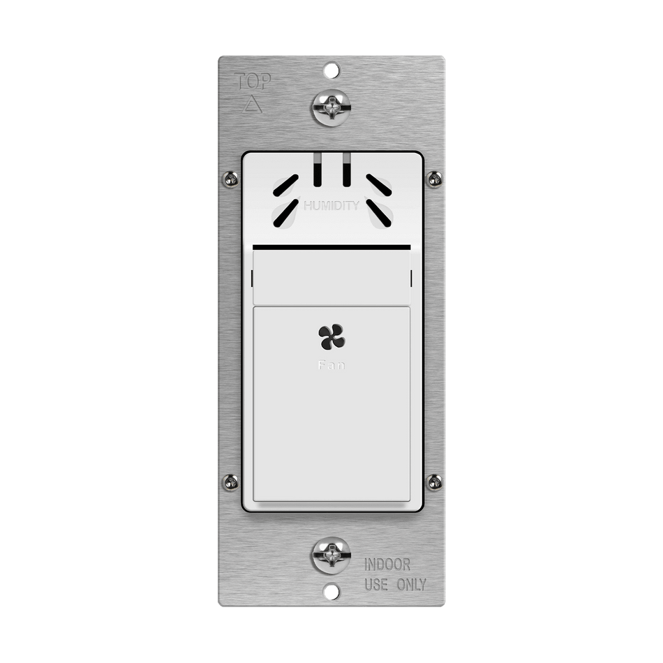 Enerlites DWHS-W - Humidity Sensor Wall Switch, Neutral Wire Required, Single Pole - White
