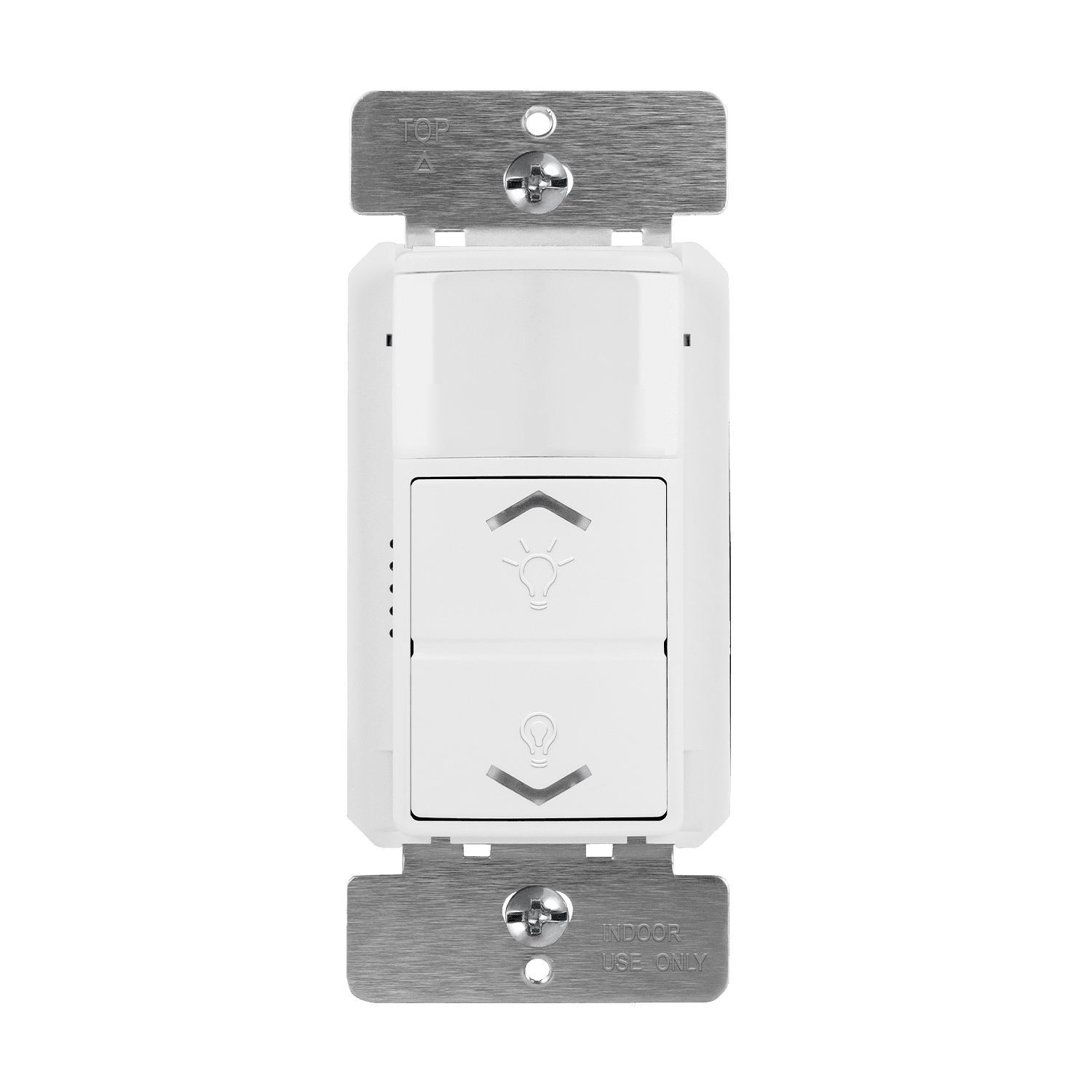 Enerlites DWODS-120-W - 180° PIR Motion Sensor with LED Dimmer Wall Switch - White