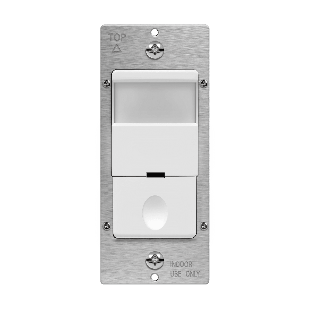 Enerlites DWOS-J-I - 180° PIR Occupancy/Vacancy Motion Sensor Wall Switch, Secured Ground Wire Required, Single Pole - Ivory