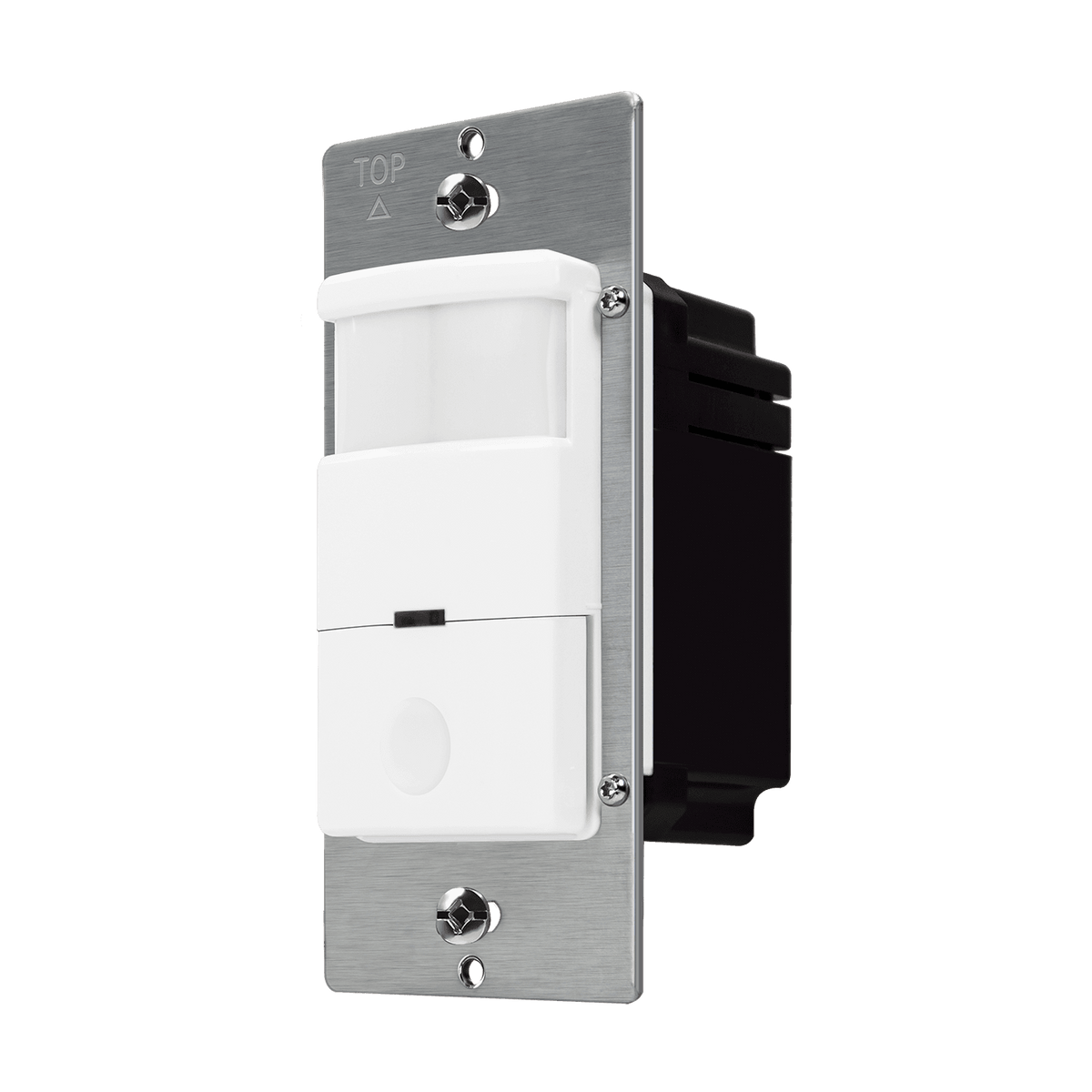 Enerlites DWOS-J-W - 180° PIR Occupancy/Vacancy Motion Sensor Wall Switch, Secured Ground Wire Required, Single Pole - White