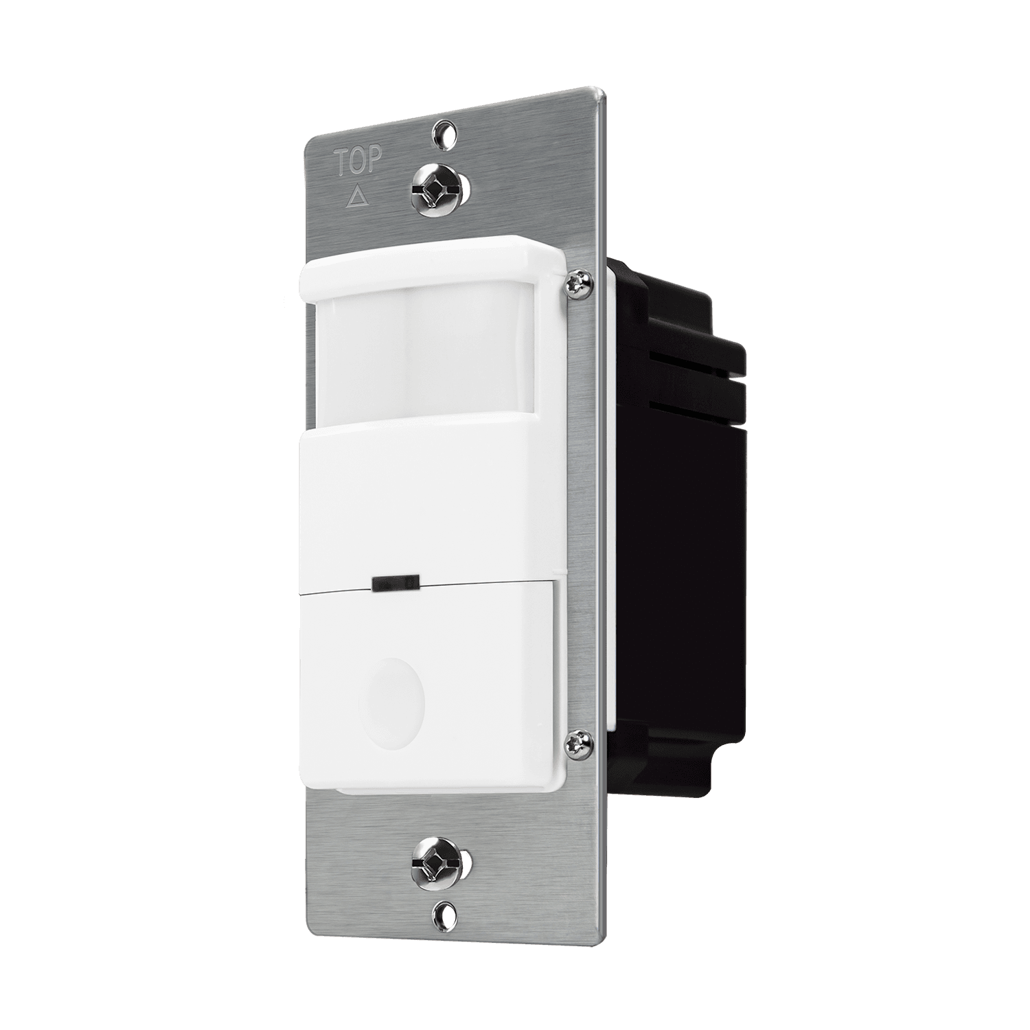 Enerlites DWOS-J-W - 180° PIR Occupancy/Vacancy Motion Sensor Wall Switch, Secured Ground Wire Required, Single Pole - White