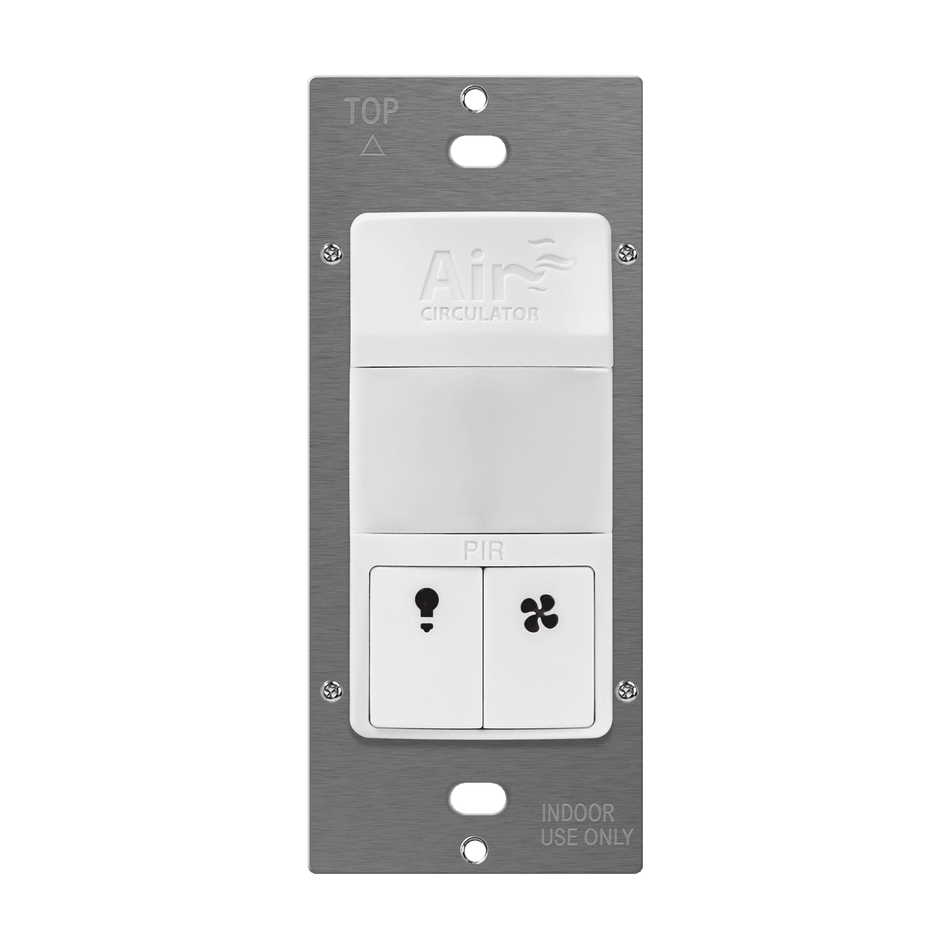 Enerlites DWTOS-W - Air Circulator Timer with 180° PIR Motion Sensor Wall Switch - White
