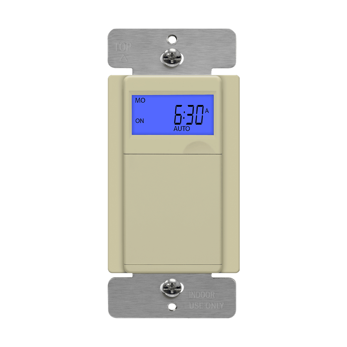 Enerlites HET01-I - 7-Day Digital In-Wall Programmable Timer Switch - Ivory
