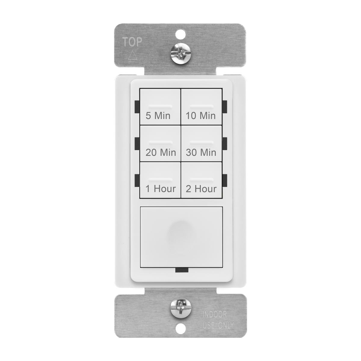 Enerlites HET06-J-2H-W - 2-Hour 7-Button Preset Countdown Timer Switch - White