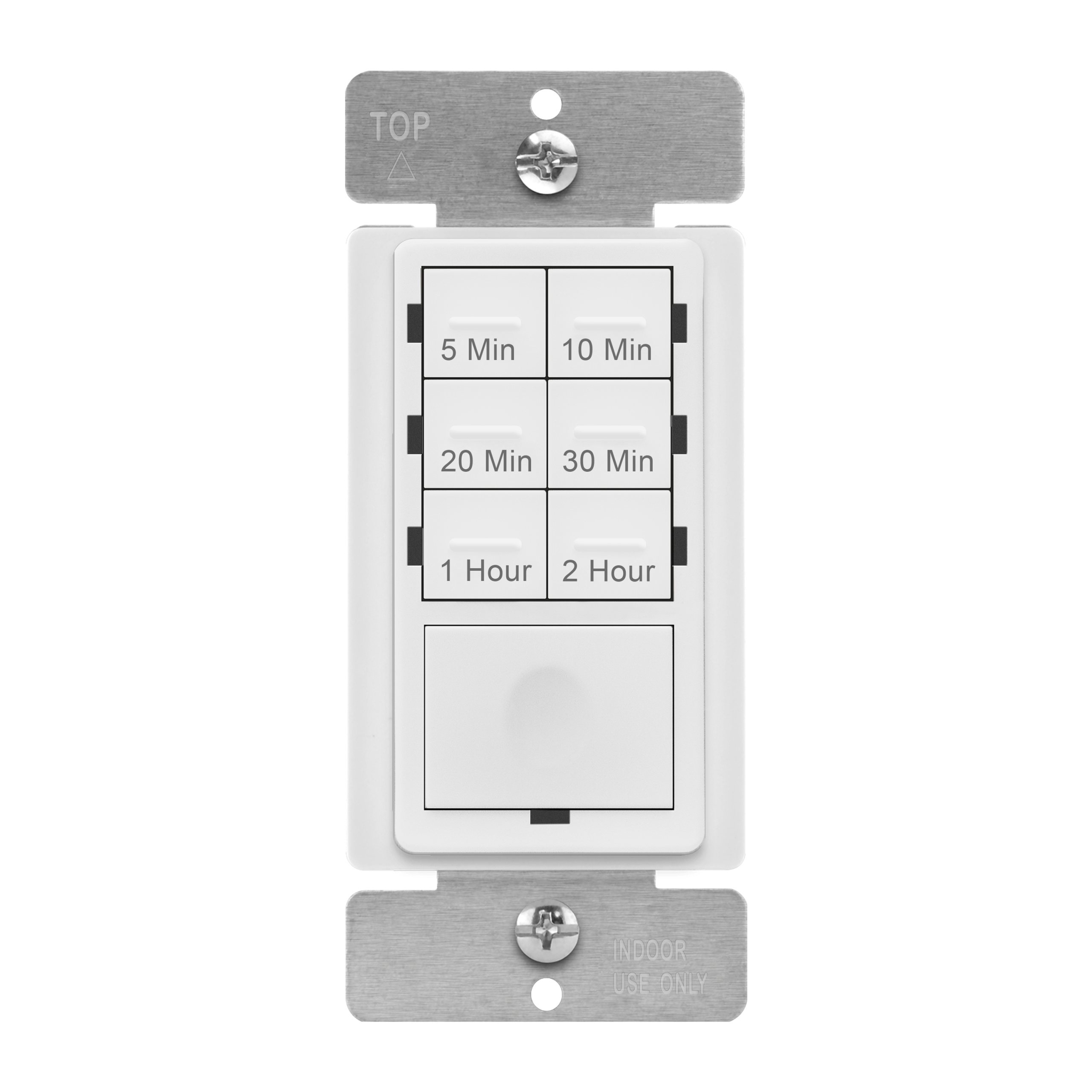 Enerlites HET06-J-2H-W - 2-Hour 7-Button Preset Countdown Timer Switch - White