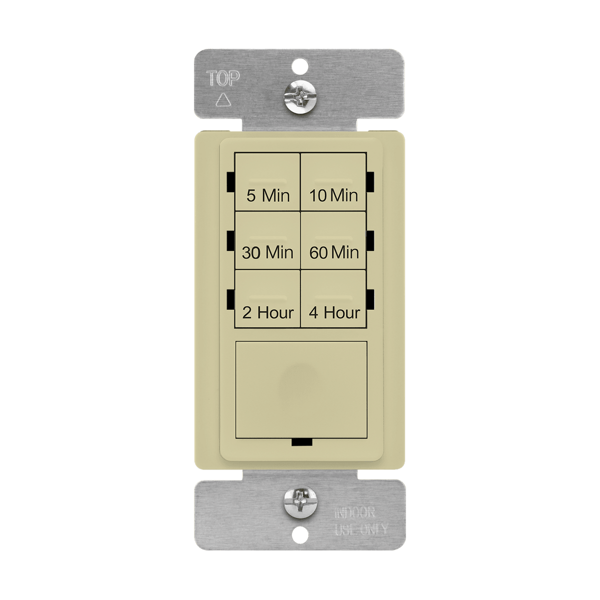 Enerlites HET06-R-I - 4-Hour 7-Button Preset Countdown Timer Switch - Ivory