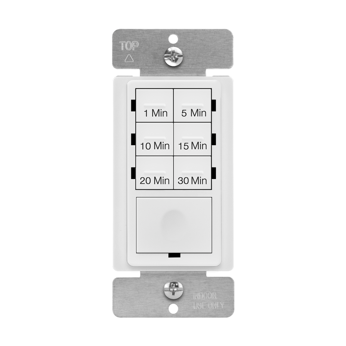 Enerlites HET06A-J-W - 30-Minute 7-Button Preset Countdown Timer Switch - White