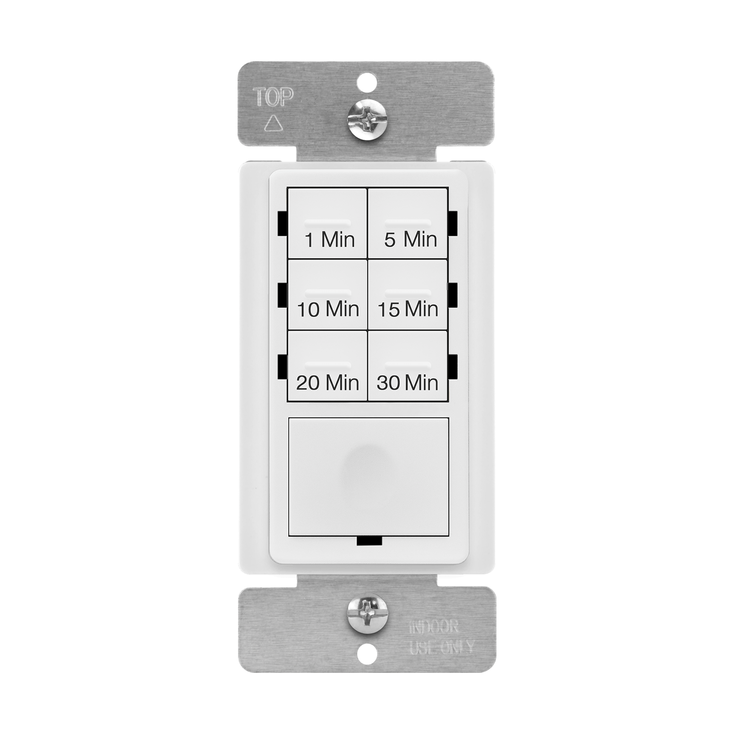 Enerlites HET06A-J-W - 30-Minute 7-Button Preset Countdown Timer Switch - White