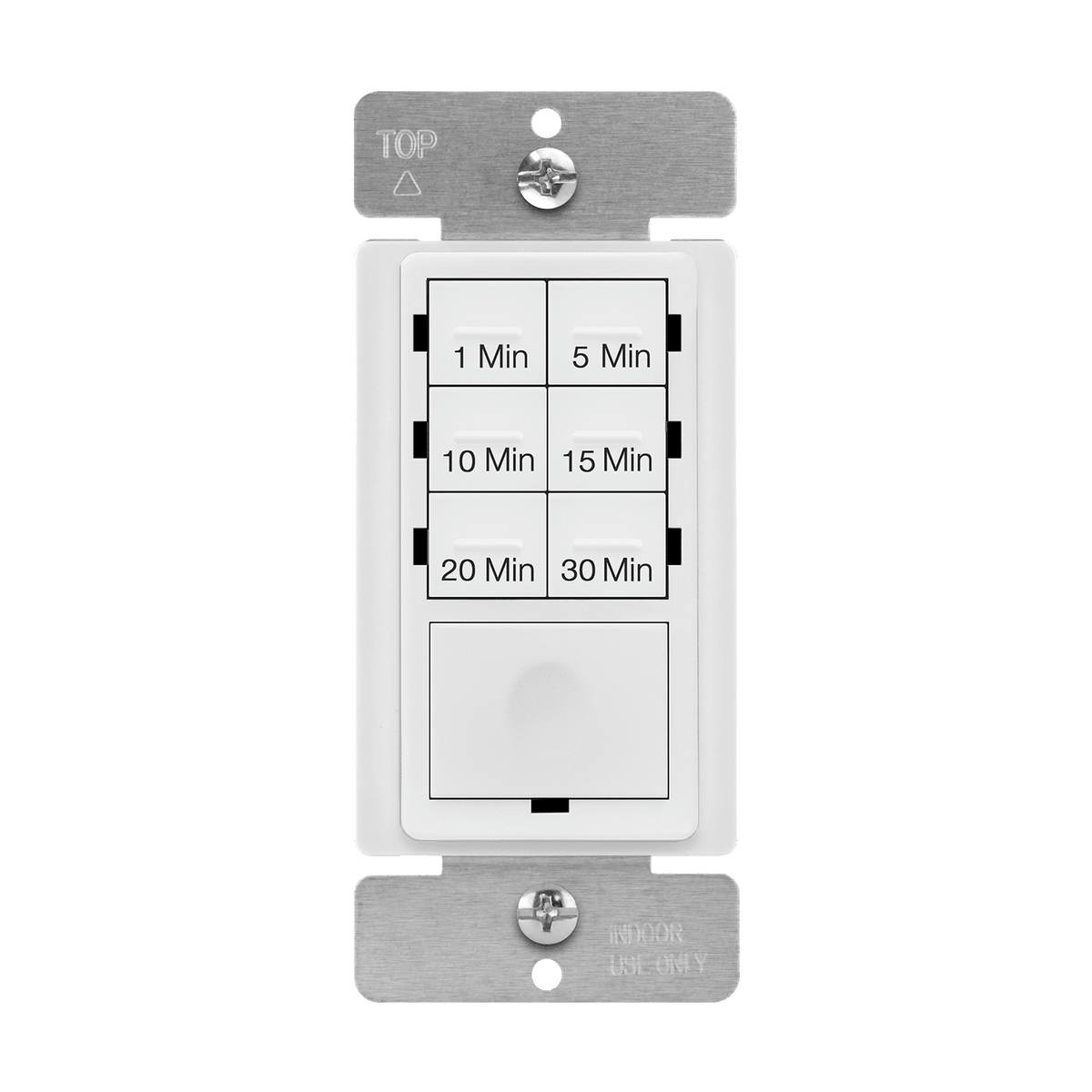 Enerlites HET06A-R-W - 30-Minute 7-Button Preset Countdown Timer Switch - White