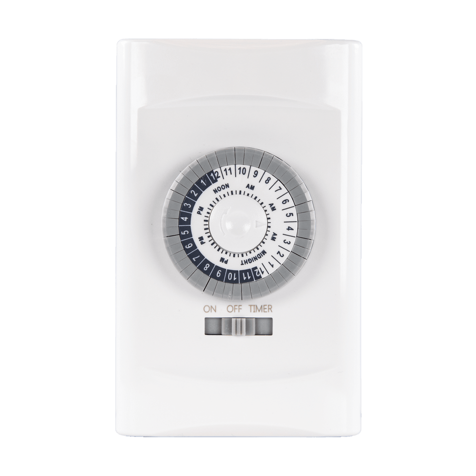 Enerlites HMT01N-W - 24-Hour Mechanical In-Wall Timer Switch - White