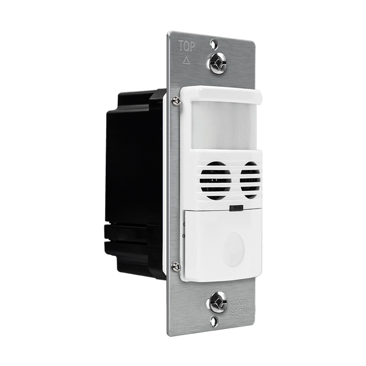 Enerlites MWOS-W - 180° Dual-Technology Occupancy/Vacancy Motion Sensor Wall Switch, Neutral Wire Required, Single Pole - White