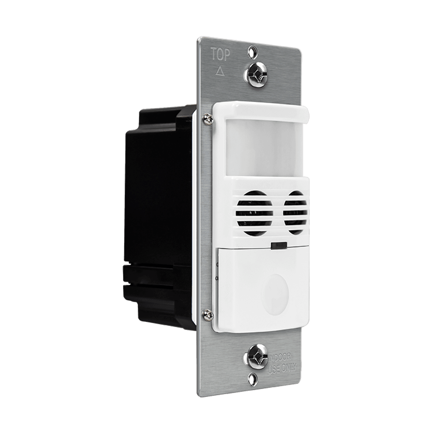 Enerlites MWOS-W - 180° Dual-Technology Occupancy/Vacancy Motion Sensor Wall Switch, Neutral Wire Required, Single Pole - White