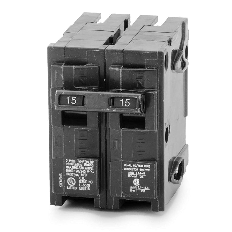 Siemens Q215 – 15A Amp Double Pole Circuit Breaker – Type QP