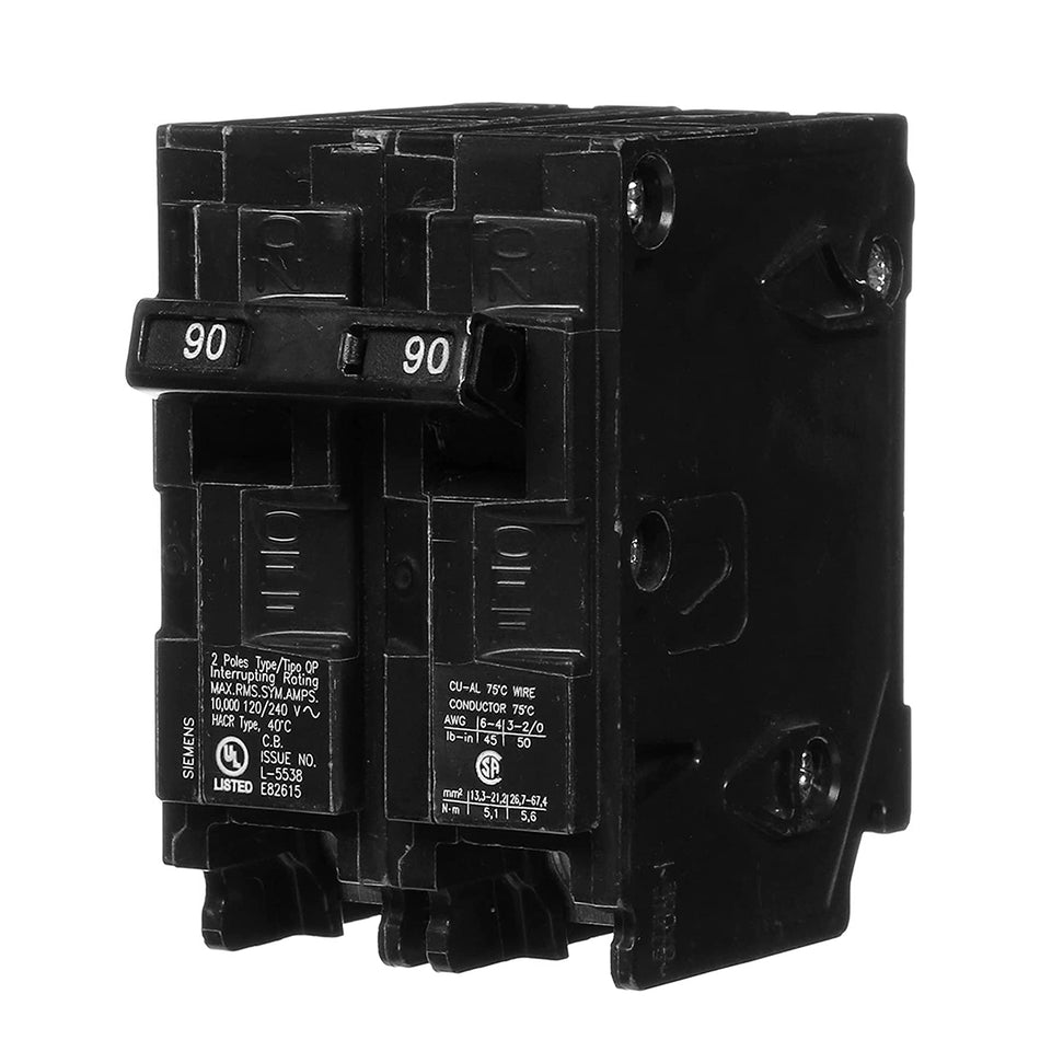 Siemens Q290 – 90A Amp Double Pole Circuit Breaker – Type QP