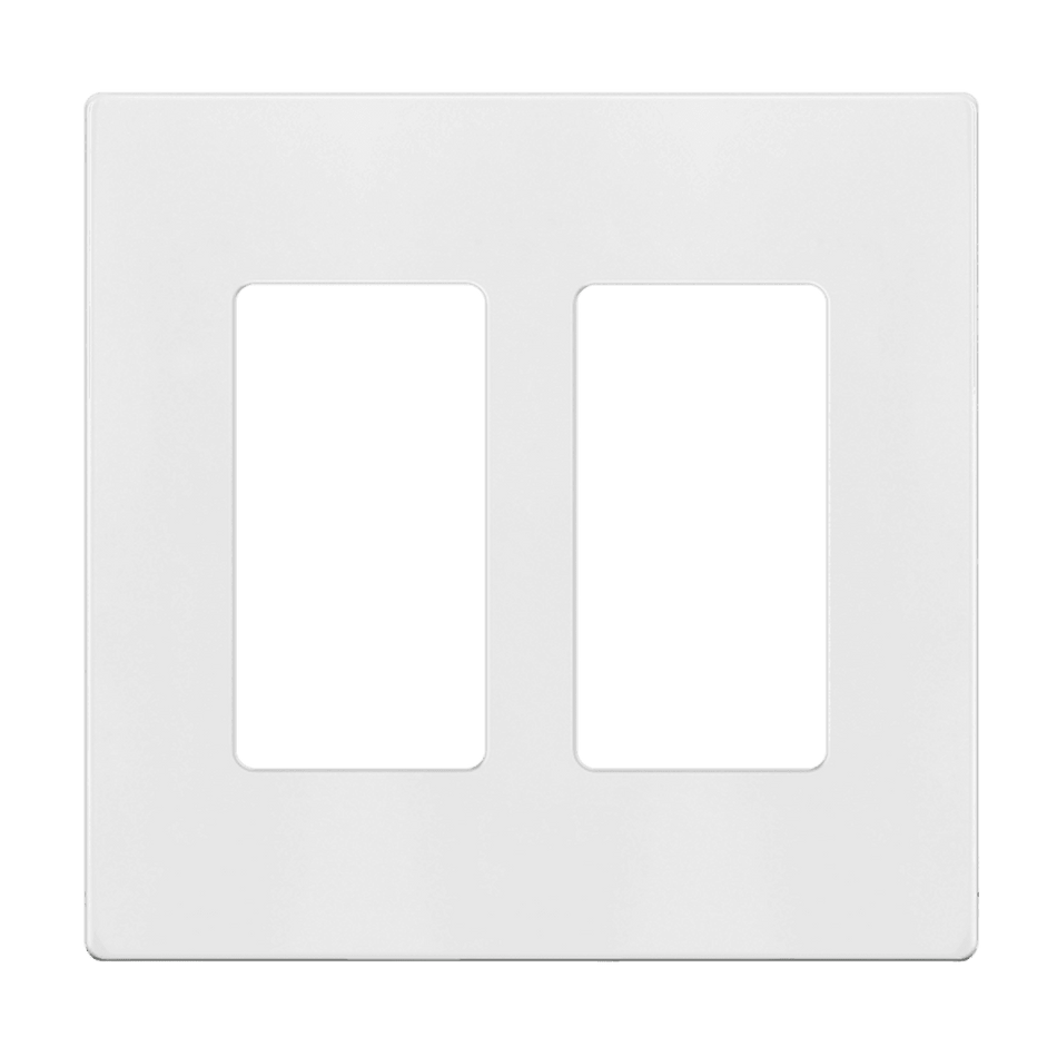 Enerlites SI8832-W – Screwless Decorator / GFCI Wall Plate – 2 Gang White