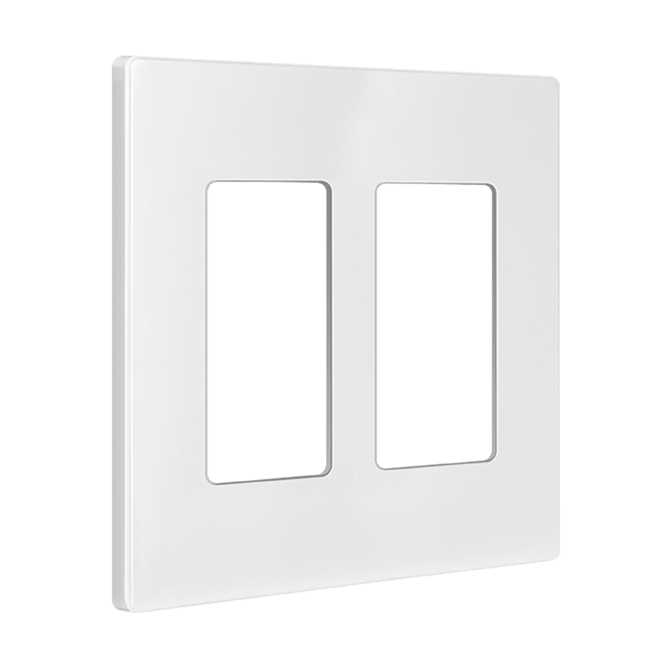 Enerlites SI8832-W – Screwless Decorator / GFCI Wall Plate – 2 Gang White