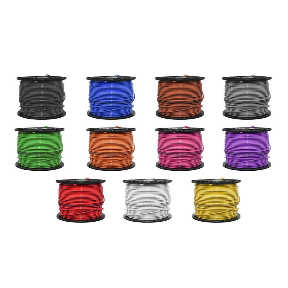 12 AWG Gauge Insulated Copper Building Wire THHN / THWN-2 - UL Listed - #12 SOLID - 500' FT Spool